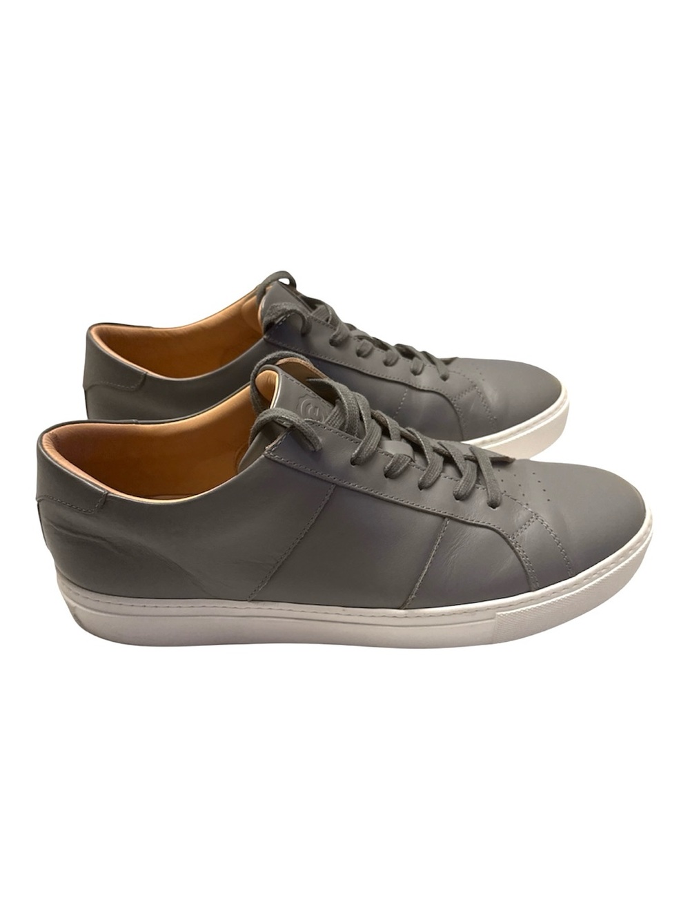 Greats - Gray Leather Low-Top Sneakers - Picture 4 of 6